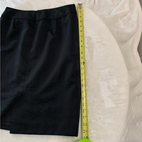 Petite Black Kasper Skirt with small white polka dots - Picture 7 of 9